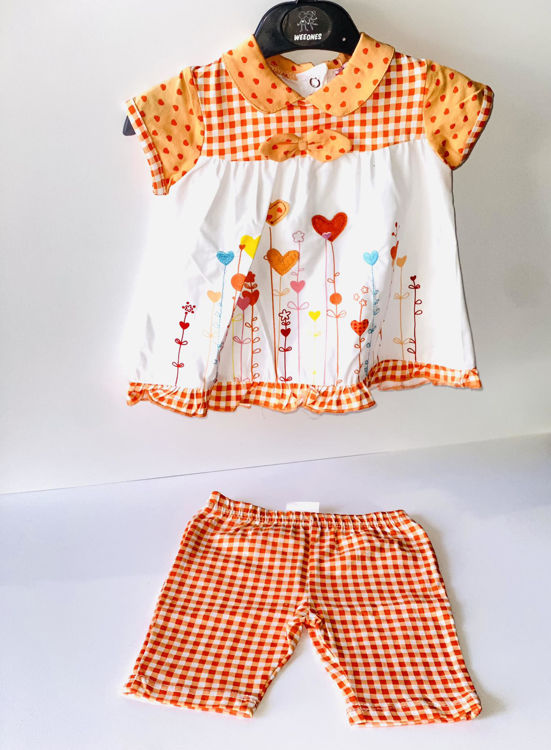 Picture of IK755- TOM AND KIDDY 2PCS COTTON SET 1-12 MNTHS